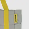 grey and yellow custom bag