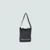 black A4 sling bag with removable shoulder carry strap