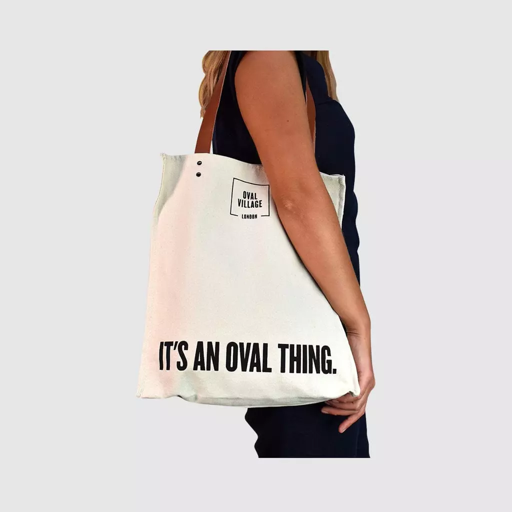 custom made bag in natural canvas