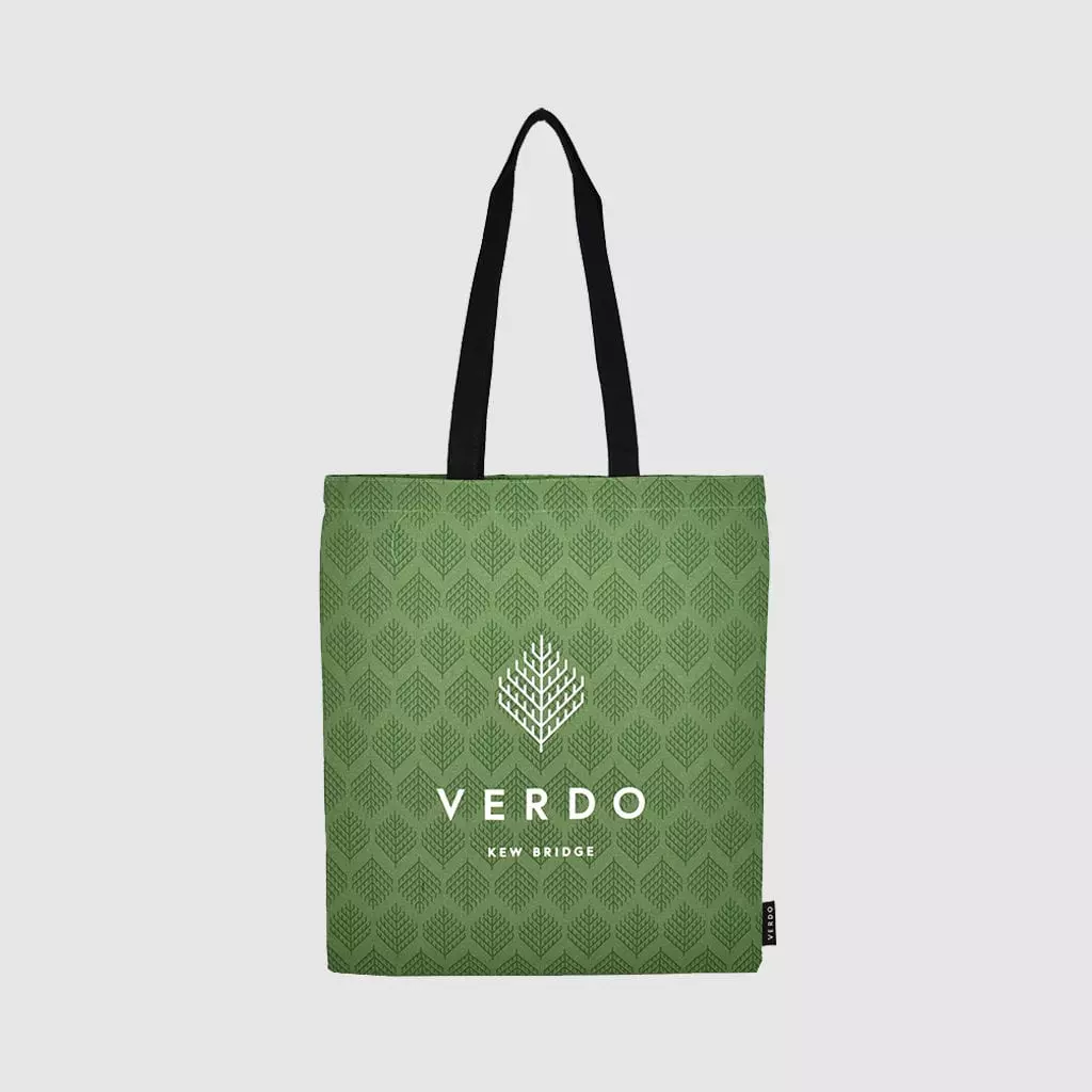 layered print on bag