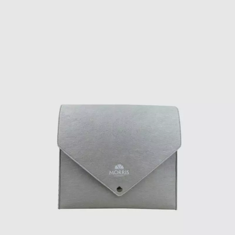 Personalised home owner folder in grey felt A4 size