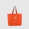 Pantone dyed bag with white screen print of China Town London