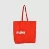 Pantone matched bag with white logo print