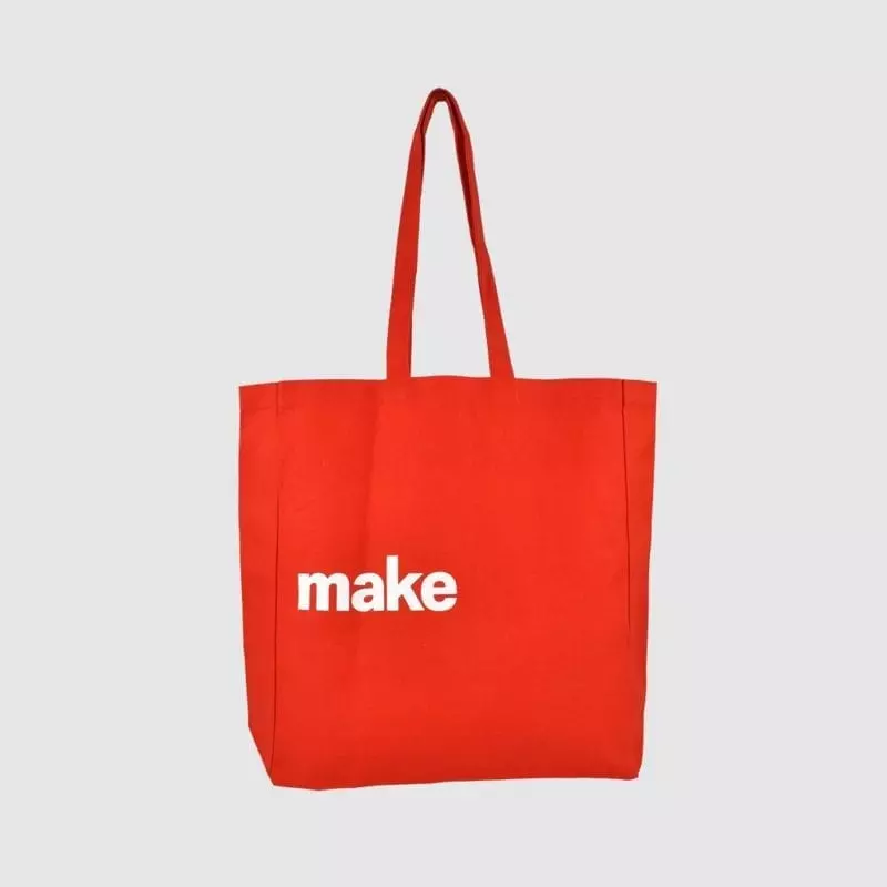 Pantone matched bag with white logo print