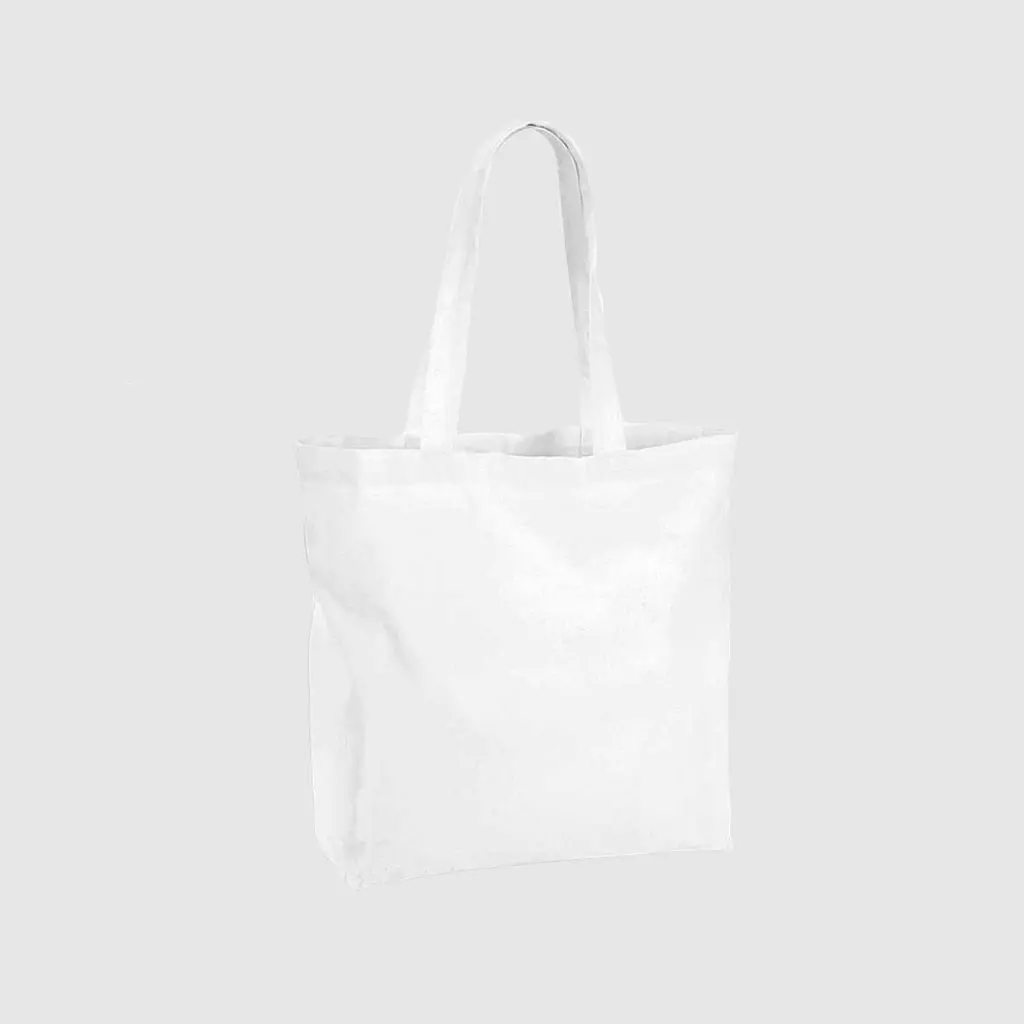 White Recycled Cotton Tote Bag