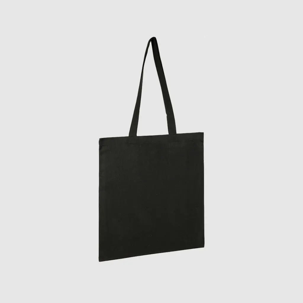 Black Recycled Cotton Tote Bag