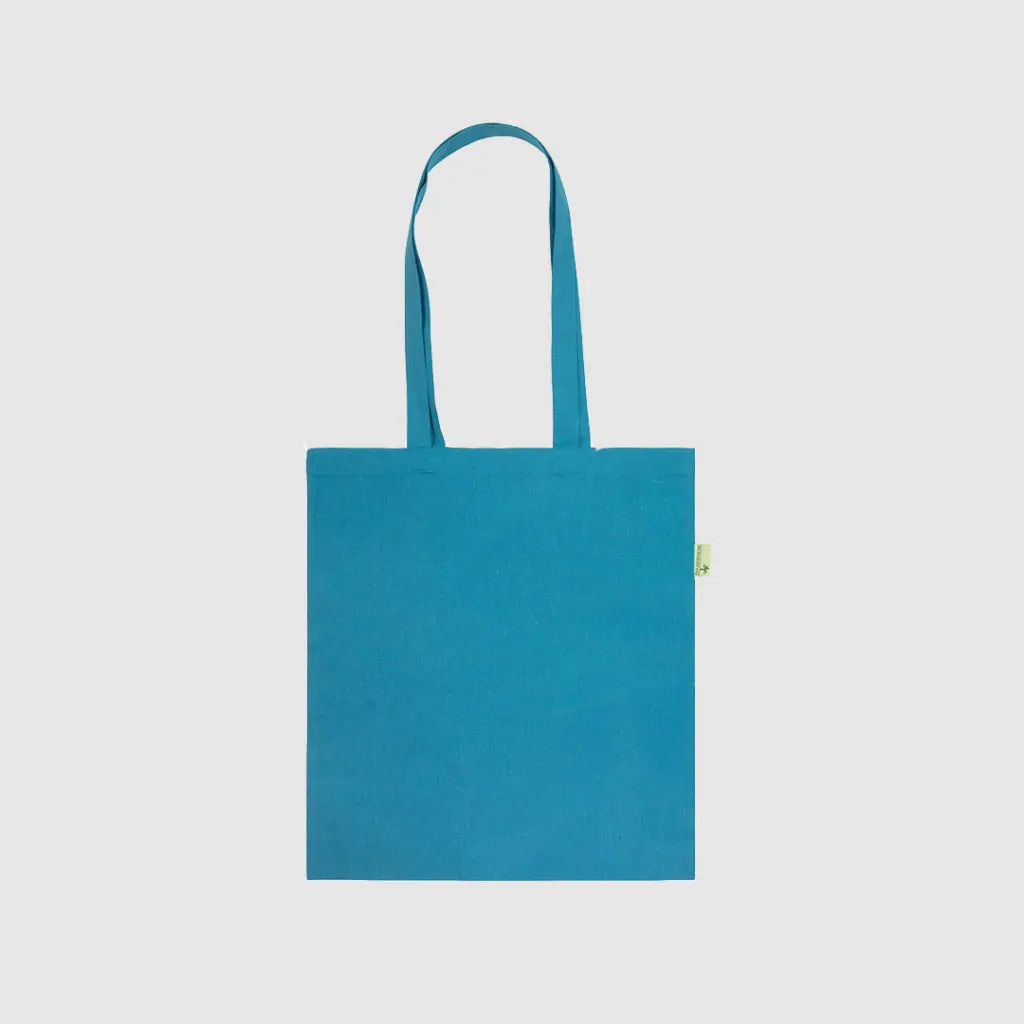Blue Recycled Cotton Tote Bag