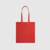 Red Recycled Cotton Tote Bag