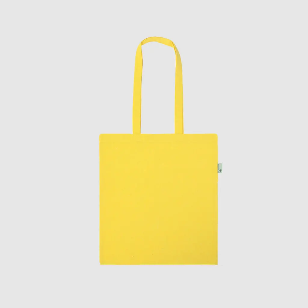 Yellow Recycled Cotton Tote Bag
