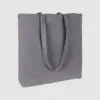 Grey Cotton Tote Shopper Bag