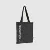 Dark Grey Felt Tote Bag with Digital Print Artwork