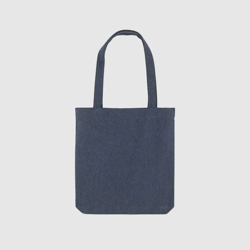Blue Cotton Tote Bag