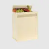 Natural Cotton Thermal Cooler Bag With Velcro Closure