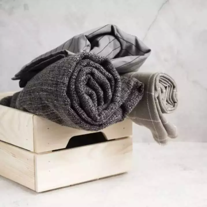 folded sustainable fabric