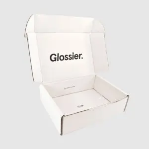 white cardboard green packaging