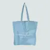 Edge to Edge Tote Bag with Interior Pockets and Popper Closure