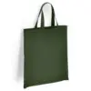 Forest Green Short Handled Shopper Tote Bag