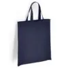 Navy Short Handled Shopper Tote Bag