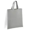 Silver/Grey Short Handled Shopper Tote Bag