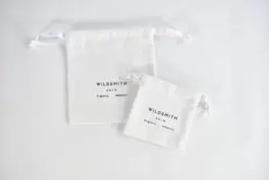 Wildsmith White Drawstring Bags
