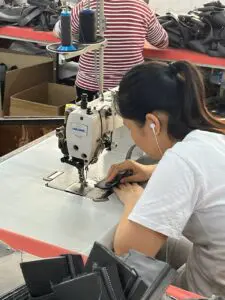 The Bag Workshop - Factory With Skilled Worker Sewing Bags