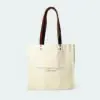The Lovely Clinic Tonksy Treatments natural bag with leather handles