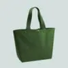 BWS-019 GREY LANDSCAPE BAG WITH WOODEN TOGGLE CLOSURE