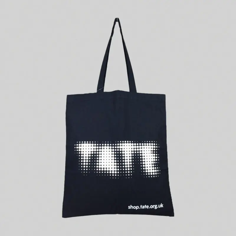 black fairtrade cotton Tate Gallery tote bag