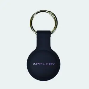 bespoke leather air tag holder