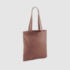 Custom shopper tote in black with long handles, shoulder carry and inexpensive option