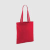 Custom shopper tote in black with long handles, shoulder carry and inexpensive option