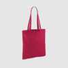 Custom shopper tote in black with long handles, shoulder carry and inexpensive option
