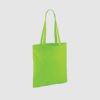 Custom shopper tote in black with long handles, shoulder carry and inexpensive option