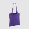 Custom shopper tote in black with long handles, shoulder carry and inexpensive option