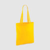 Custom shopper tote in black with long handles, shoulder carry and inexpensive option