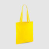 Custom shopper tote in black with long handles, shoulder carry and inexpensive option