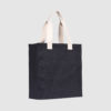 Custom natural jute tote, with webbed cotton short handles, customisation options are available