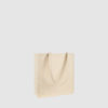 Custom long handle shopper, made from woven, cotton in black