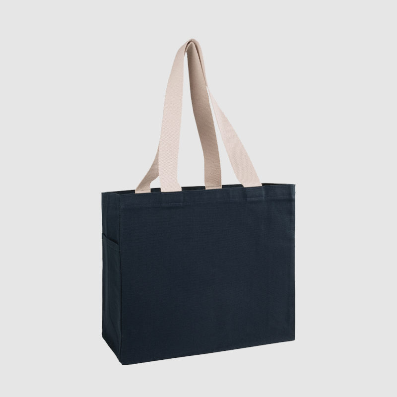 Tote 10oz Eco Canvas with Side Pocket