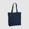 Custom black tote bag made from woven cotton