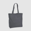 Custom black tote bag made from woven cotton