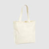 Custom black tote bag made from woven cotton