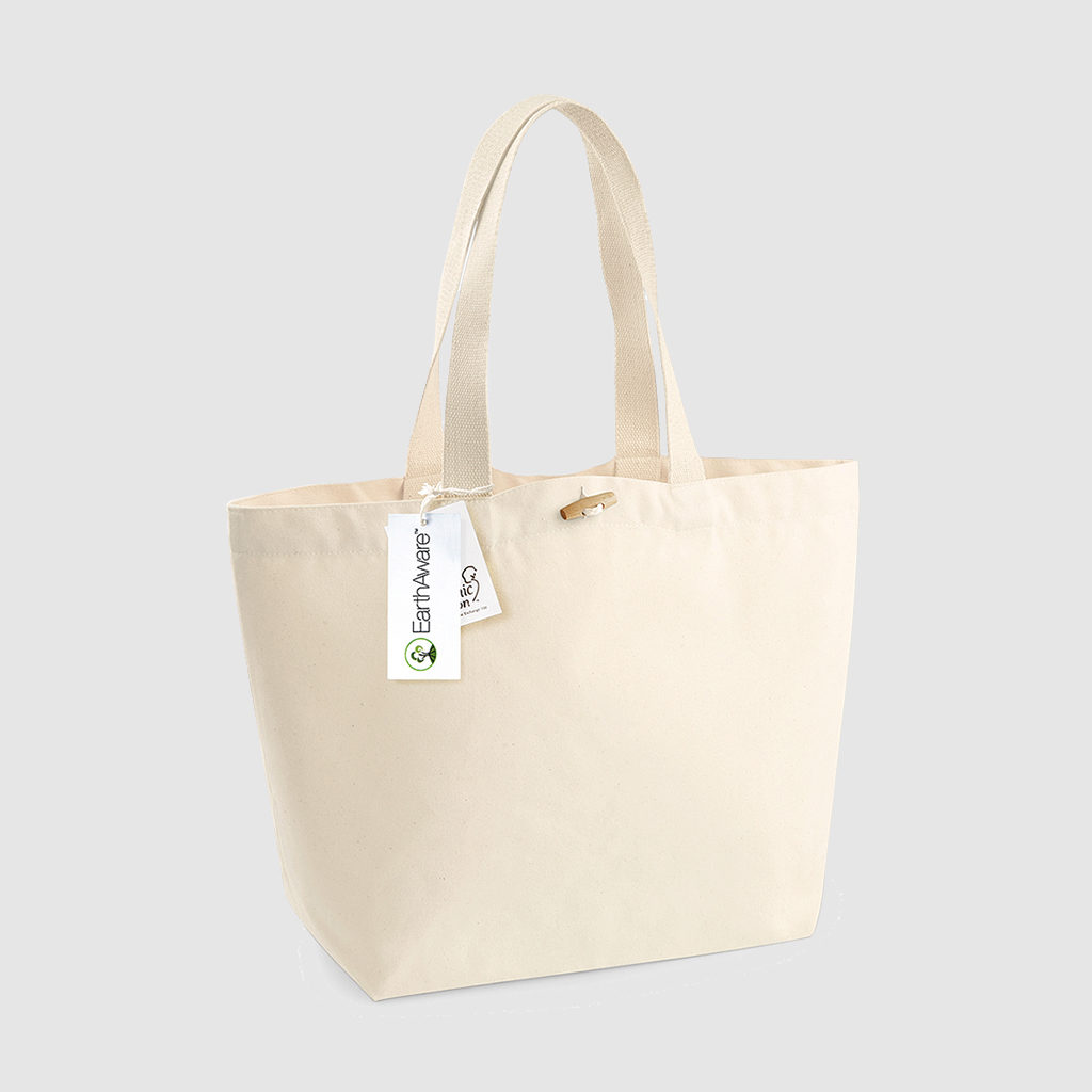 Custom shoulder bag, in black with cotton web straps