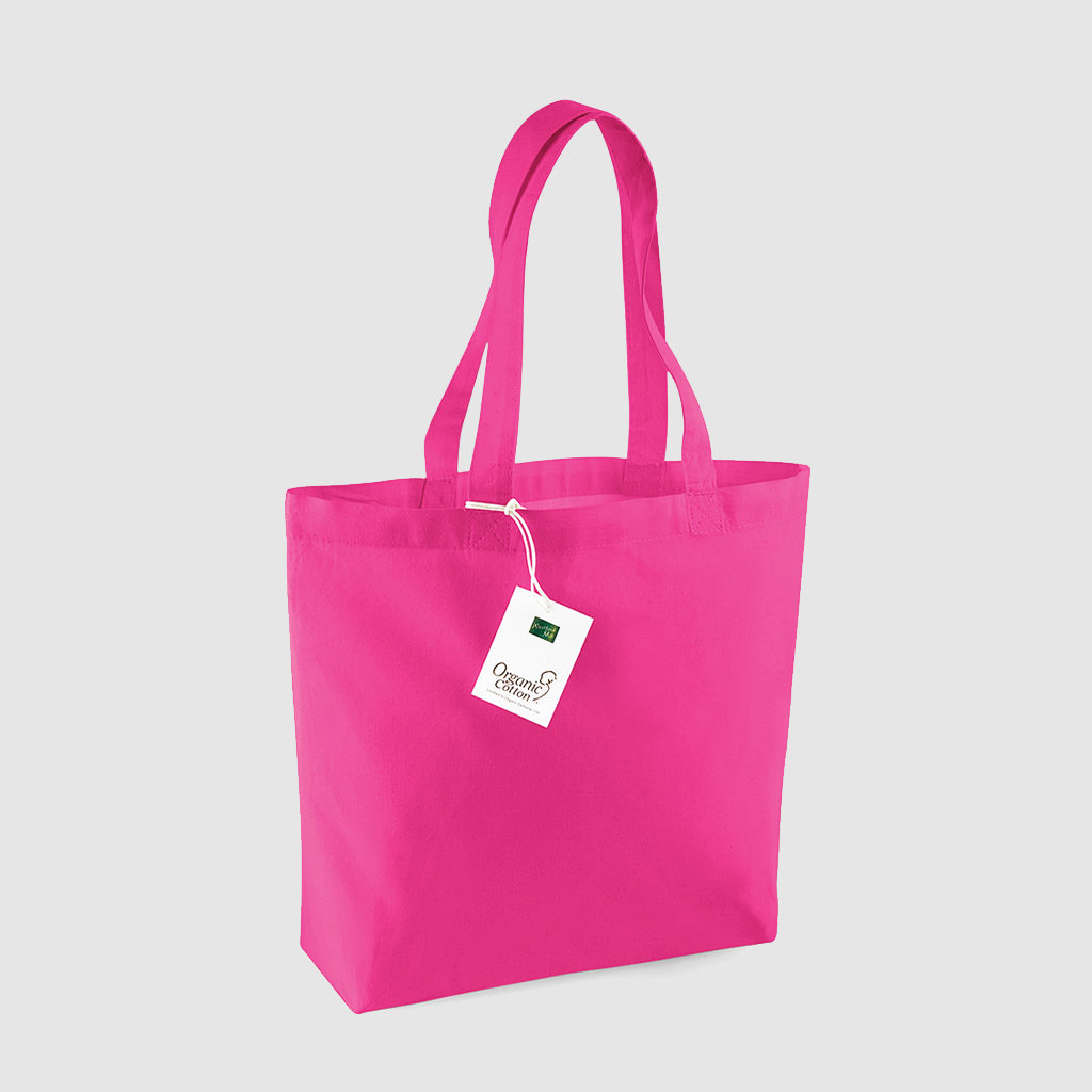 Organic cotton shopper bag for customisation