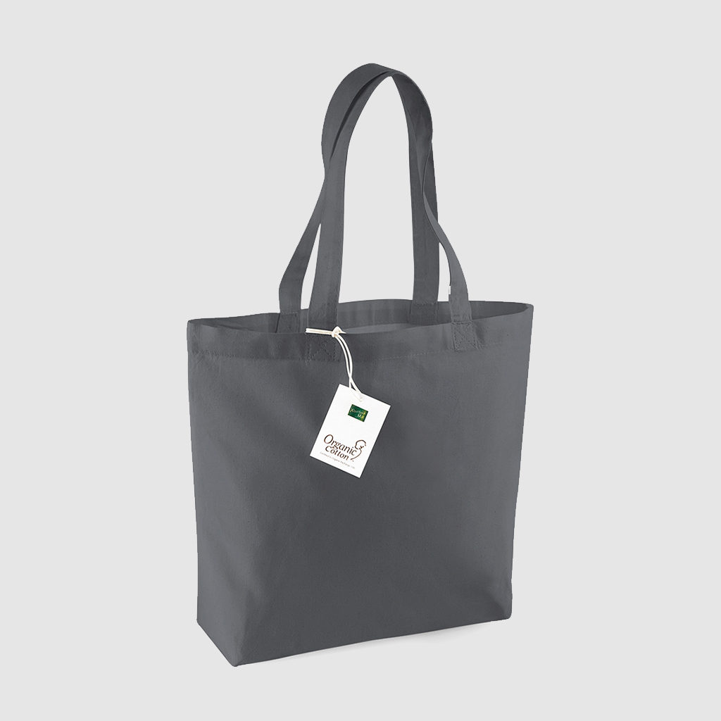 Organic cotton shopper bag for customisation