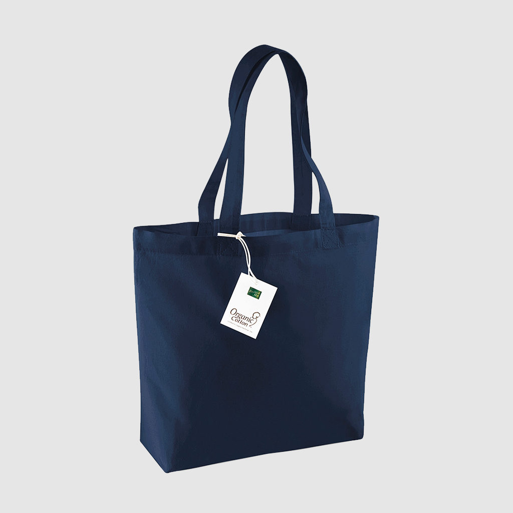 Organic cotton shopper bag for customisation