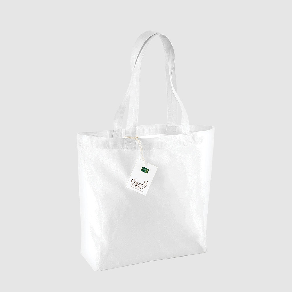 Organic cotton shopper bag for customisation