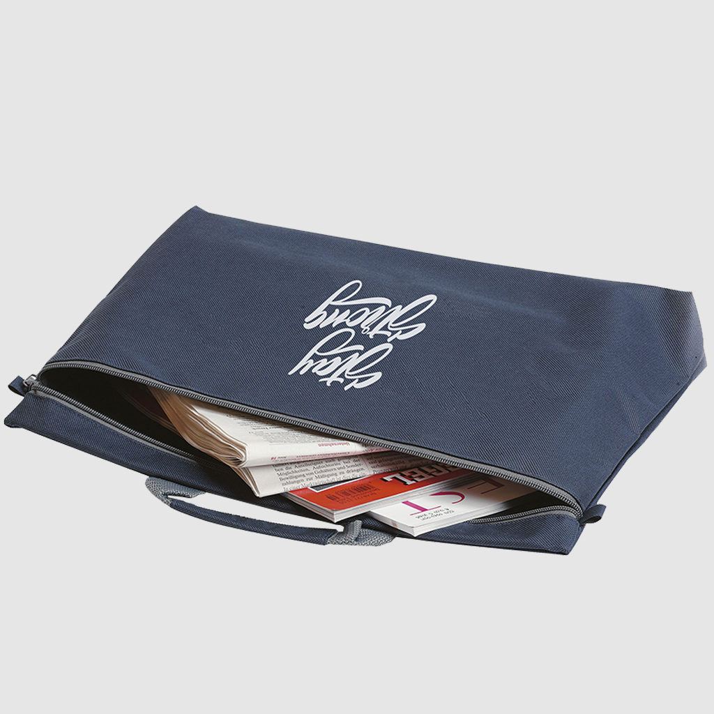 Custom travel document bag made from polyester