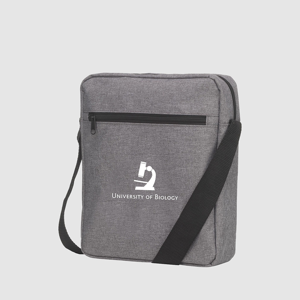 Custom shoulder tablet bag with front pocket
