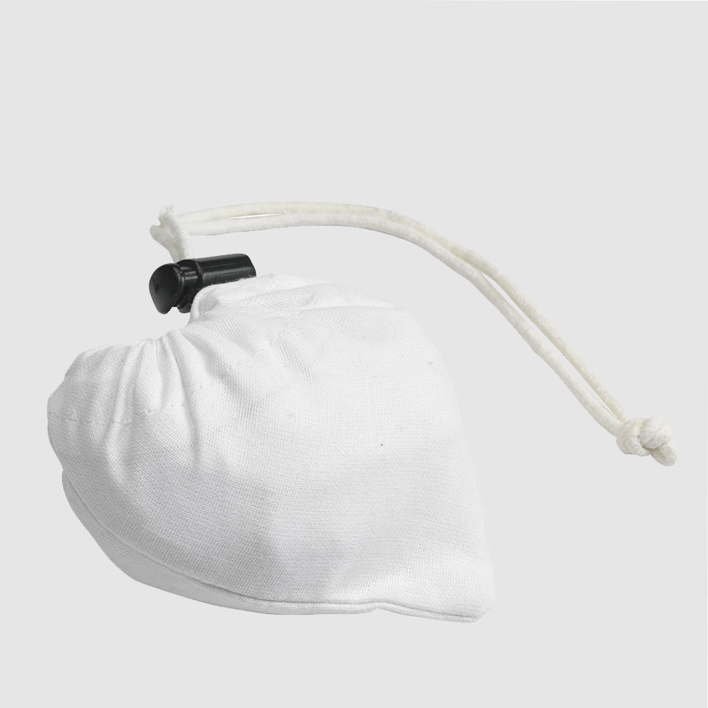 Custom folding shopper made from cotton, with double carrying straps